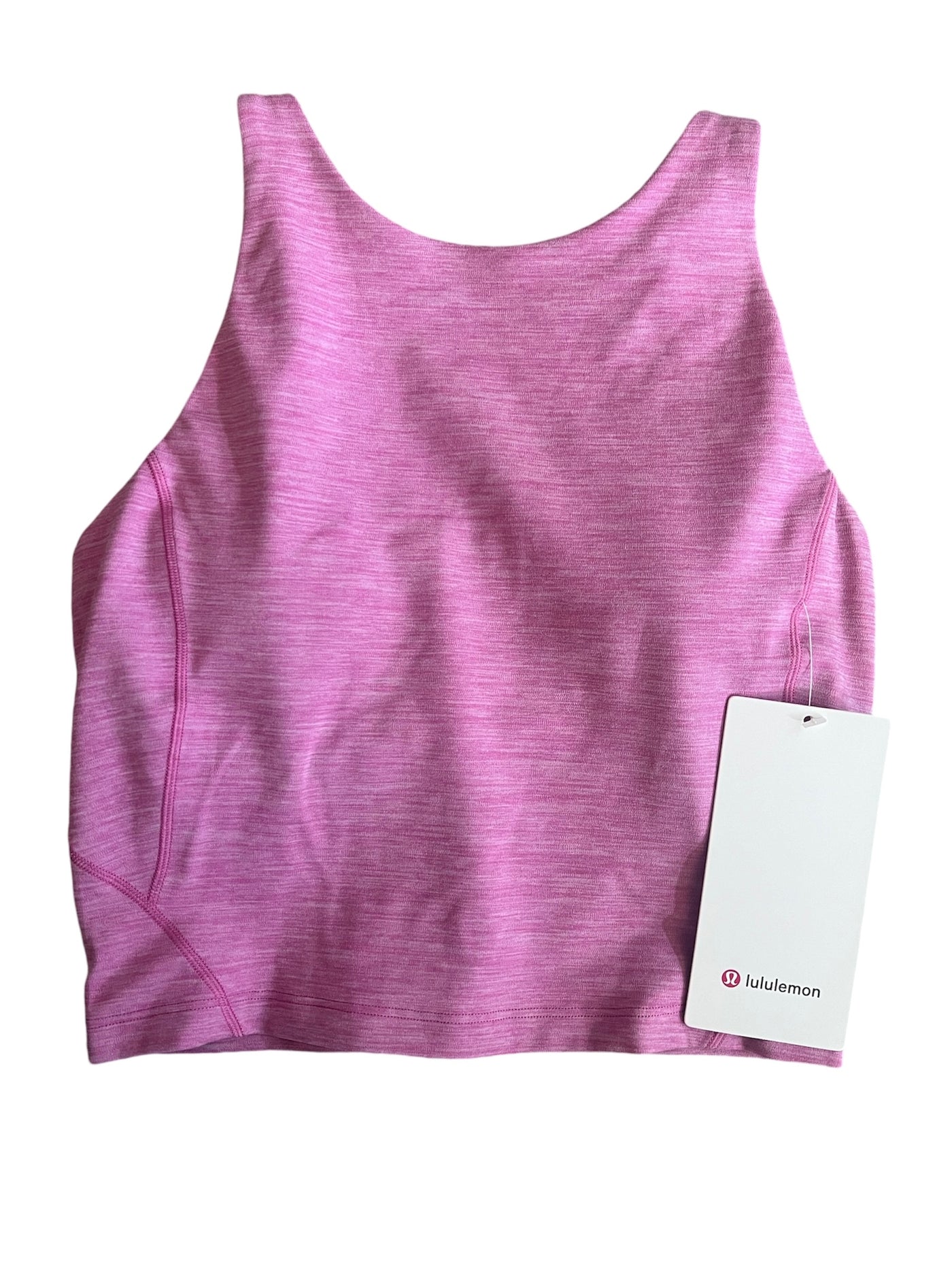 Align High Neck Tank | Heathered Pink Blossom