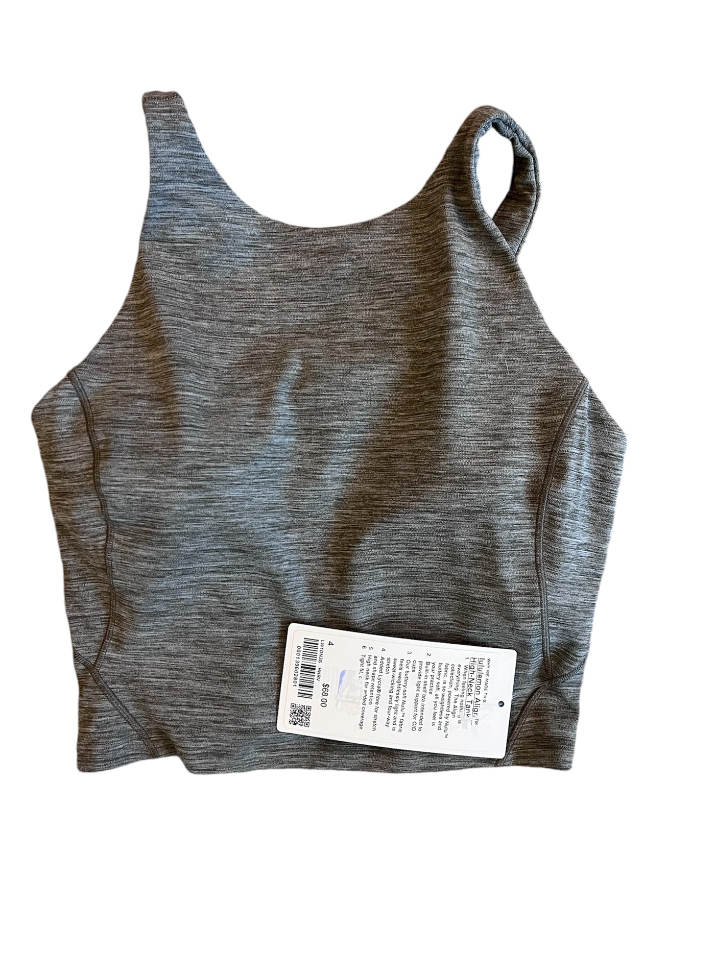 Align Tank | High Neck | Heathered Rover