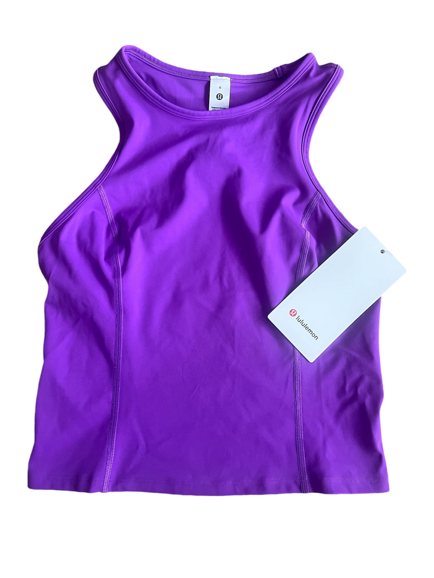 Nulux Cropped Tank Moonlit Magenta